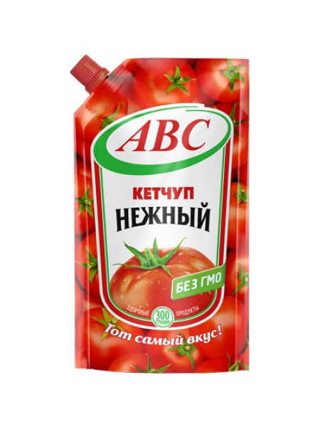 Кетчуп АВС Нежный 300г*40 дой-пак Кетчуп АВС Нежный 300г*40 дой-пак